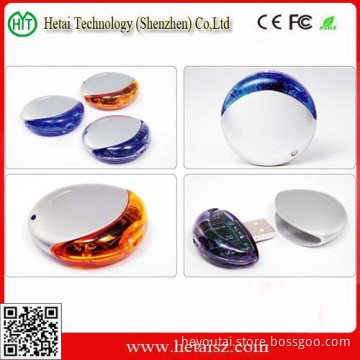 Unique Round Mini Plastic USB Memory Sticks Flash USB Memory with High Speed